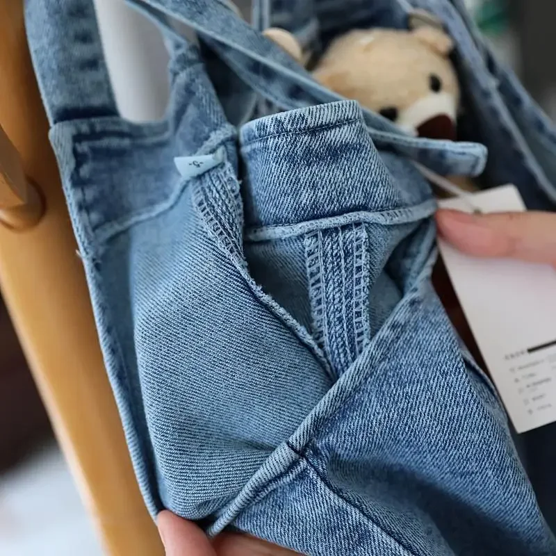 Pantalones vaqueros para bebés y niñas, pantalón informal con tirantes, primavera y otoño, 0 a 6 años