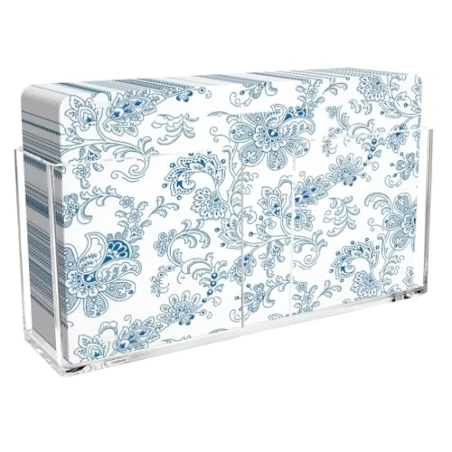 

Acrylic pkin Holder Clear Waterproof Splashing Vertical Guest Towel Holder Plastic pkin Dispenser with 4 Non-Slip Pads Modern D