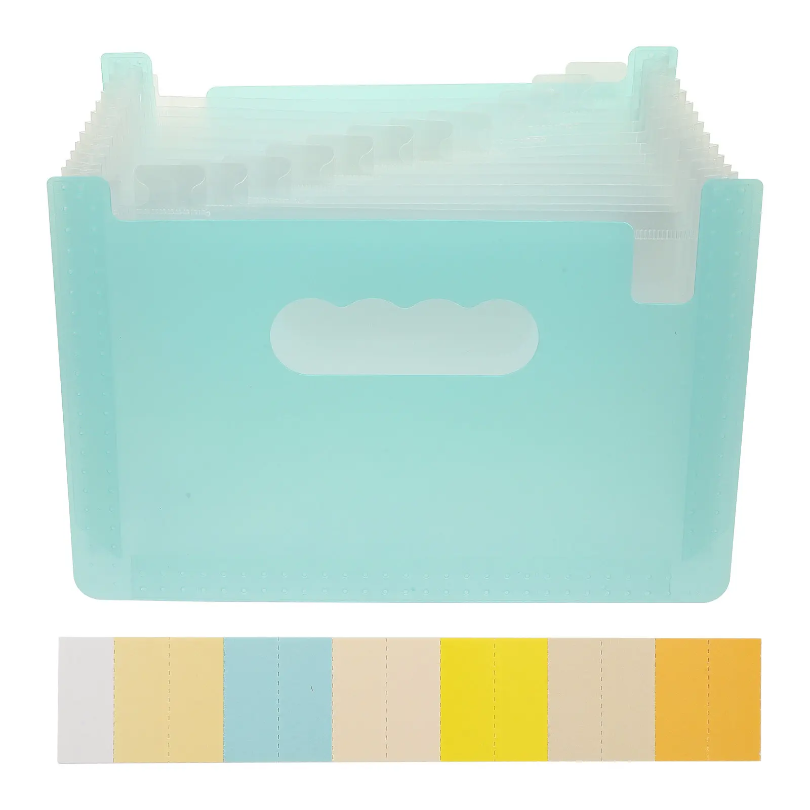 

Exquisite Workmanship PP Accordion Folder for Receipts Coupons Cards Documents Easy Carry Office School Home Organization Tool