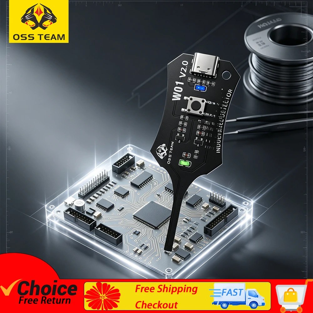 

OSS W01 Type-C Inductance Tester Motherboard Coil Tester for Mobile Phone Component Fault Detection and Repair Diagnosis
