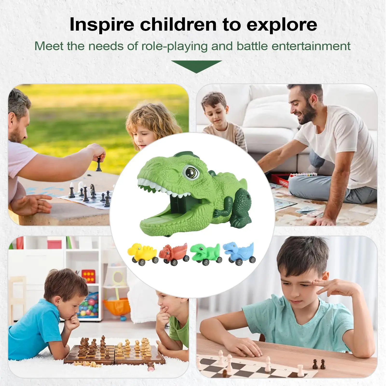 Dinosaurus vrachtwagens traagheid aangedreven dinosaurus vrachtwagen model interactieve auto speelgoed model kous kleinigheidjes voor verjaardag nieuwjaar kinderen