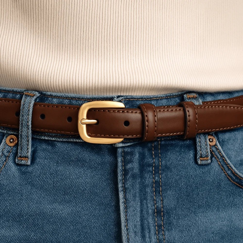 Black Needle Buckle Leather Fashion Belt with Jeans Belt Strap PU Leather Waist Belt Korean Version Simple