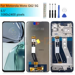 For Motorola Moto G62 5g LCD Display Touch Screen Digitizer Assembly With Frame For Moto G62 5g Display Replacement Repair Parts