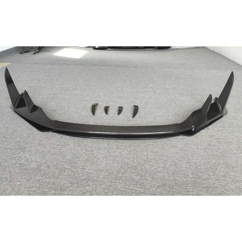 High Quality Dry Carbon Fiber C Style Front Bumper Lip and Rear Spoiler Body Kit for Sports Coupe 2019-2023 Off-Road