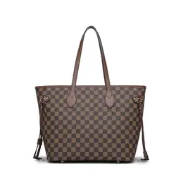 Europe and the United States Simple Tote Handbag Fashion New PVC Bags Large-capacity Printing Retro Shoulder Bag.