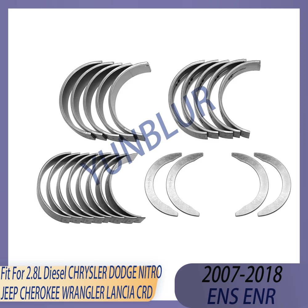 

Комплект основных и шатунных подшипников упора двигателя STD подходит для 2,8 л ENS Diesel 07-18 для CHRYSLER DODGE NITRO JEEP CHEROKEE WRANGLER LANCIA