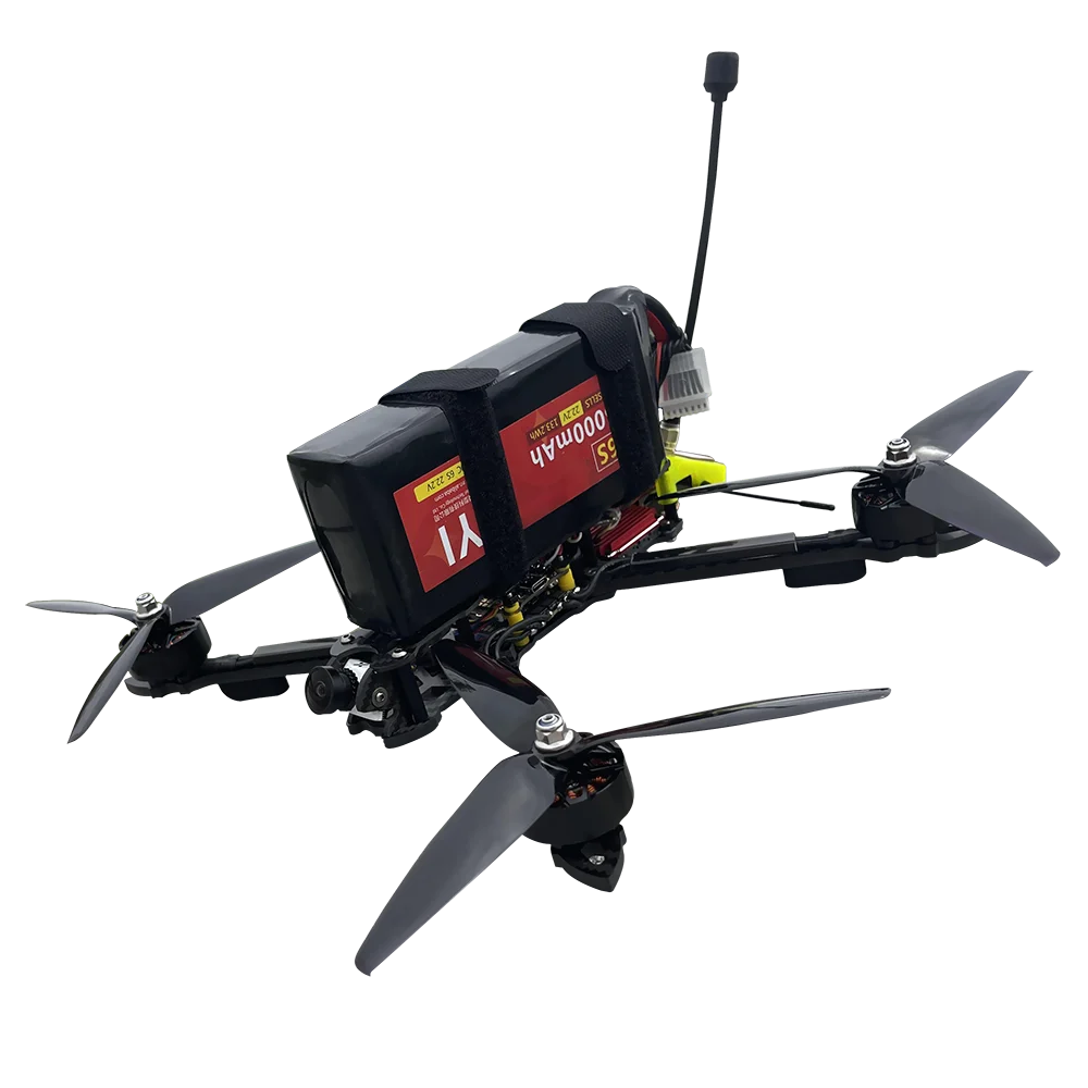 FPV Drone Foldable 7-inch 4 In 1 Small Remote Control Aircraft Mini Crossing Machine RC FPV Drone Kit