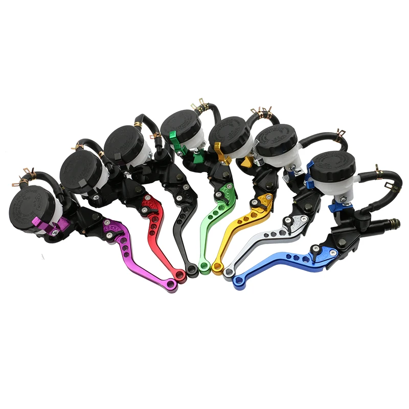 

7/8 "22 мм алюминиевый насос тормозной муфты с ЧПУ, рычаг гидравлического главного цилиндра для 250cc-500cc, детали мотоцикла для грязи и пит-байка, универсальные