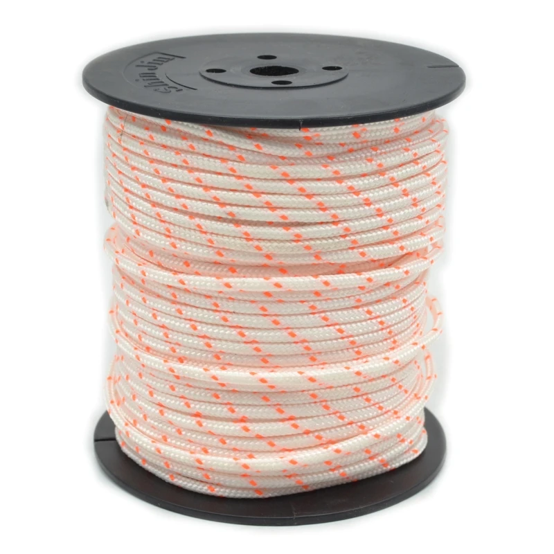 50m 3mm Nylon Pull Starter Rope Recoil Engine Cord for 430/520 Trimmer Cutter Chainsaws Lawn Mower