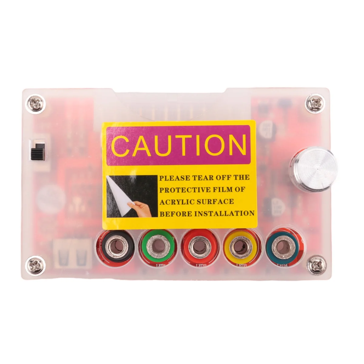 ATX 24Pin Power Breakout Board with ADJ Adjustable Voltage Knob and Acrylic Shell Kit Voltage Regulator