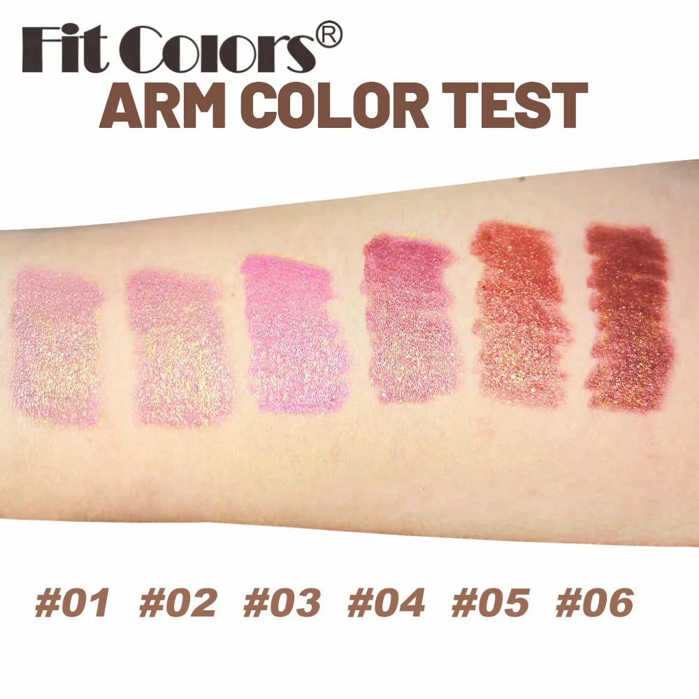 أحمر داكن بني معدني أحمر شفاه لامع بريق أحمر الشفاه القلم الذهب لامعة غير عصا كوب مقاوم للماء لؤلؤة الماس الشفاه تينت المكياج #5