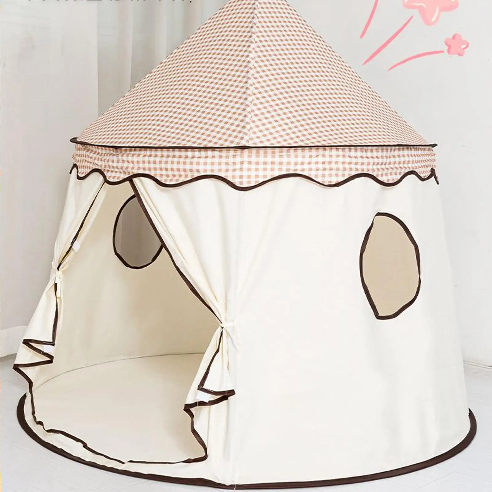 خيمة لعب قابلة للطي للأطفال، منزل لعب للأطفال، فتيات كبيرة، قلعة الأمير، لعبة خارجية، خيمة محمولة قابلة للطي، هدية للأطفال