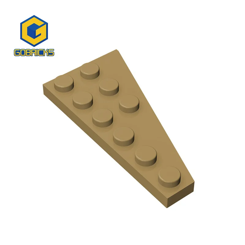 

Gobricks 10PCS Bricks PartsWedge Plate 6 x 3 Left compatible with 54384 pieces of children's toys Building Blocks Assembles Tech