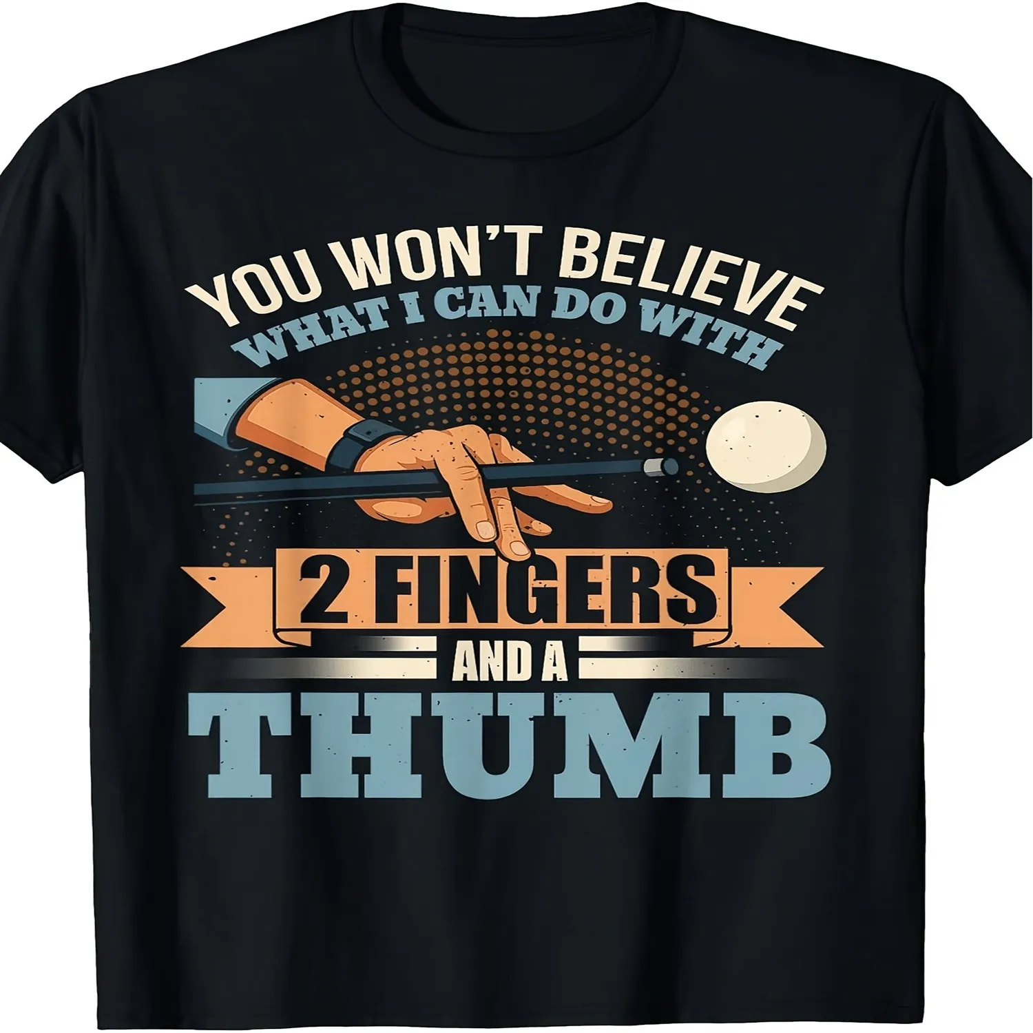 Retro Billiards T-Shirt Vintage Pool Table with Cue And Numbered Balls Machine Washable Round Neck Tee Suitable for Casual Wear Billiards Parties And Gifts for Pool Players Everyday Wear Shirt, Art Print Tshirt