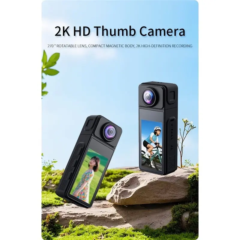 Hot Selling-High-Speed 4K High-Definition Thumb-Motion Camera With Magnetic Clip Designed For Outdoor Cycling For Recording