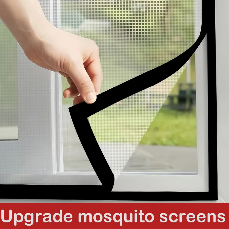 

Non-porous edge mosquito nets, self-adhesive screen mesh, versatile, washable, reusable, easy to install