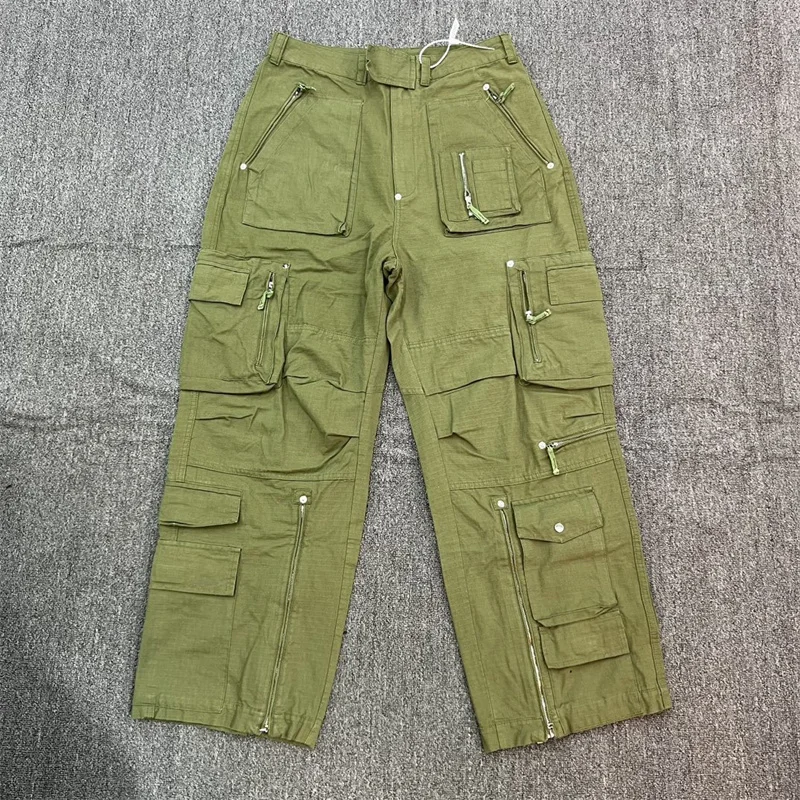 

Project Multi Pocket High Street American Workwear With Functional Zipper Straight Leg Casual Pants