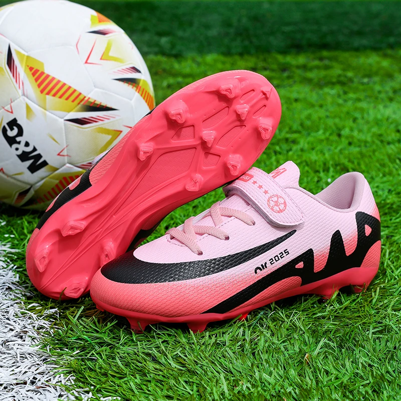 

New Kid Boys Professional Match Football Boots Non-Slip Soccer Shoes Ultralight FG Sneakers Comfortable Sports Shoes Unisex