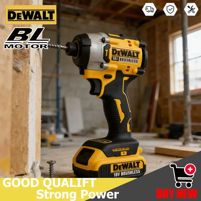 

Аккумуляторный бесщеточный ударный шуруповерт Dewalt DCF860, 20В, 282Нм, легкий (1 кг), электроинструмент