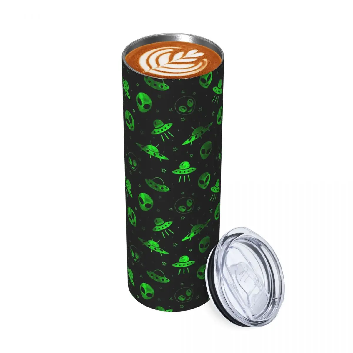 

Стакан из нержавеющей стали с рисунком «Чужой и НЛО», кружка с вакуумной изоляцией, термохолодная бутылка, соломинки с крышкой, 20 унций