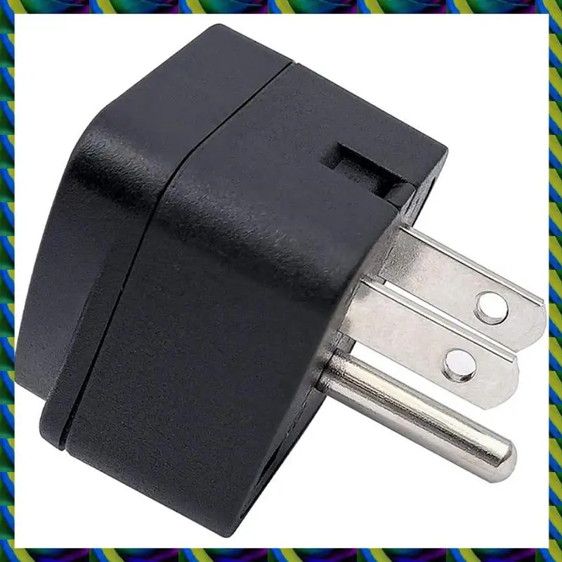 Daily 5X адаптер для вилки для путешествий в США, ЕС/Великобритании/Австралии/Внутренний/CN/JP/Asia/Италия/Бразилия в США (тип B), 3-контактная вилка стандарта США, преобразователь зарядного устройства, черный