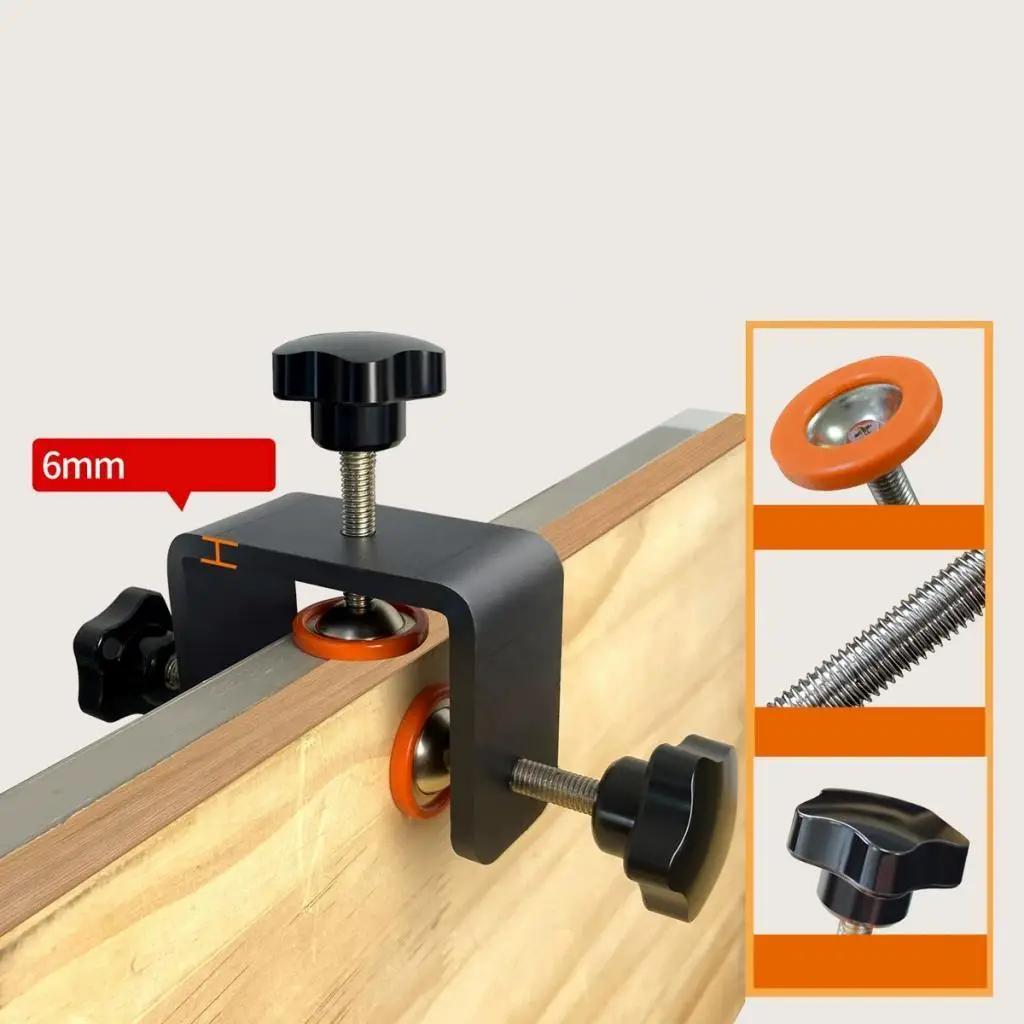 3 Way Face Clamp Adjustable Heavy Duty Premium Versatile Practical Professional Carbon Steel Ergonomic Design Vise Edging Clamp