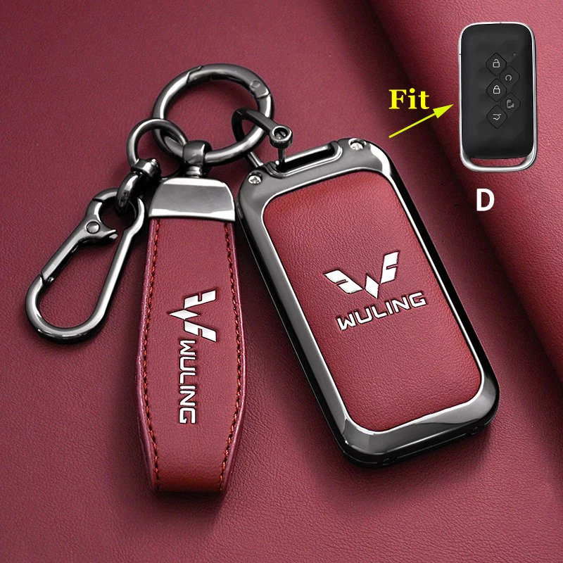 Capa para Chave de Carro para SGMW Wuling Xingguang 730 Cortez DARION 2025, Capa Protetora para Controle Remoto, Suporte de Anel, Acessórios para Chaveiro