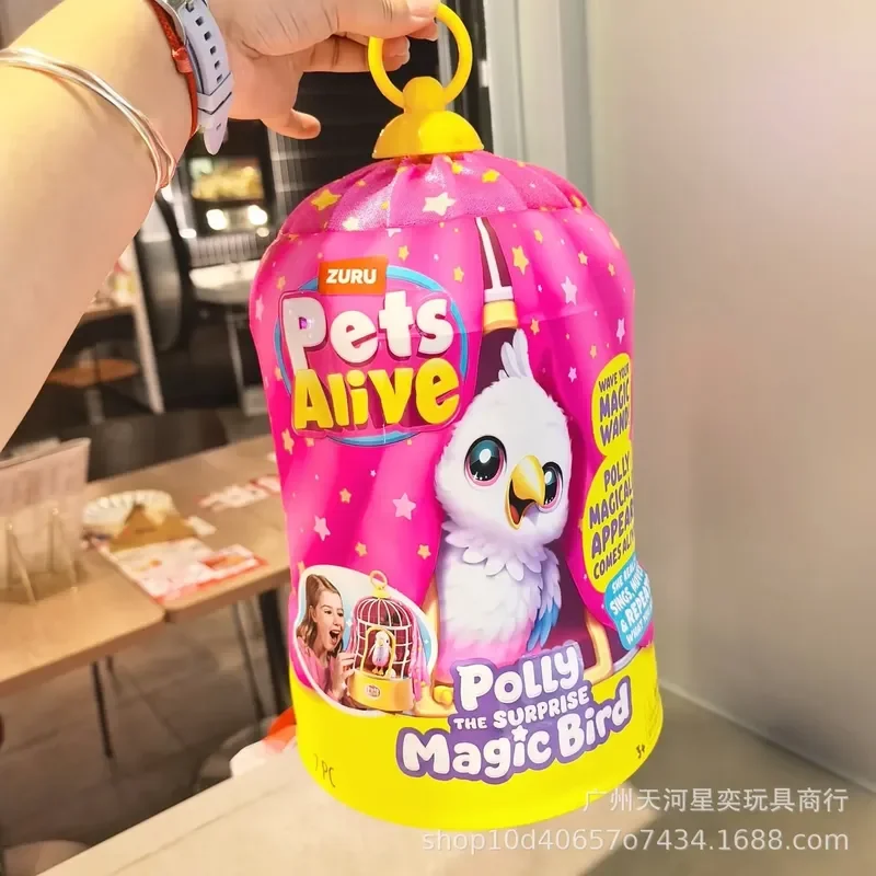 

Zuru Pets Alive Magical Polly Bird Surprise Interactive Pet Parrot Sings Moves Repeats What You Say Little Bird Doll Girls Gifts