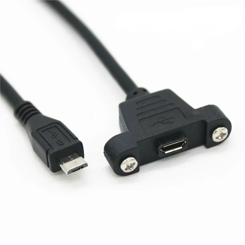 Micro-USB 5pin Micro USB 2,0 & Mini-USB 5pin Mini USB 2,0 Stecker Auf Buchse Adapter kabel 30cm 50cm mit Panel Mount Loch