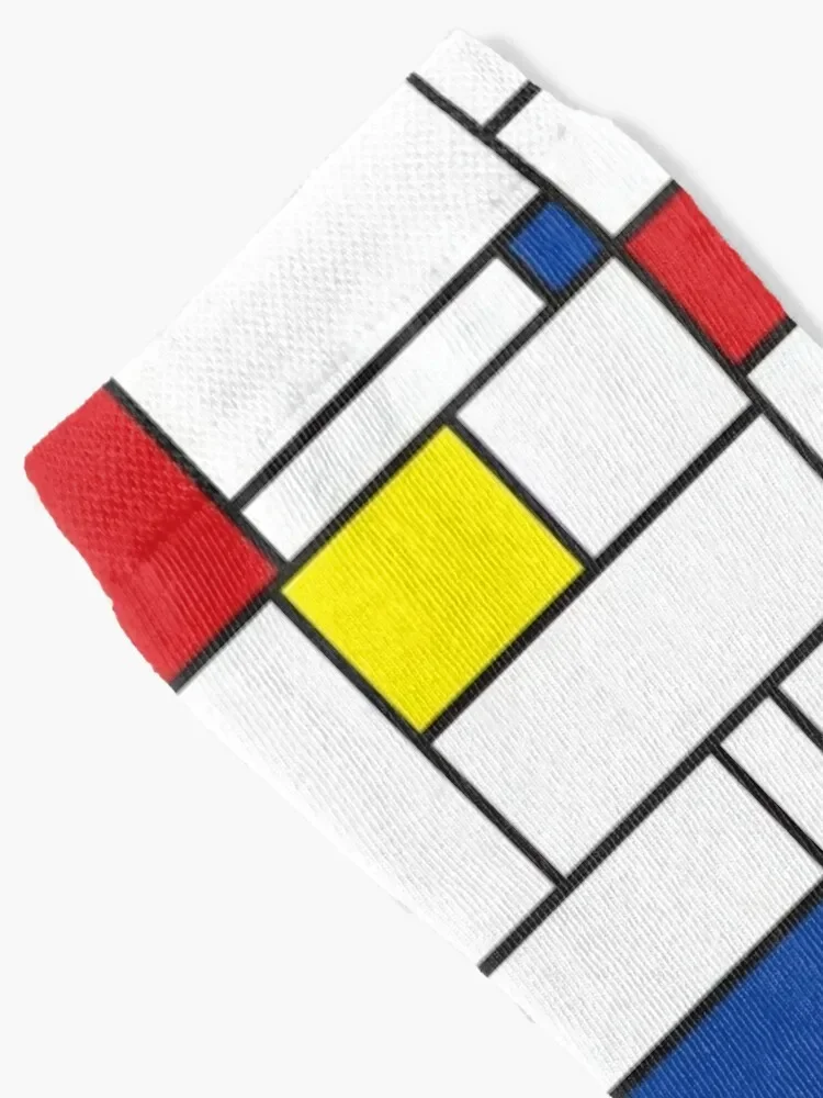 Mondrian Minimalist De Stijl Modern Art II ? fatfatin Socks hiphop luxe luxury Toe sports Women's Socks Men's