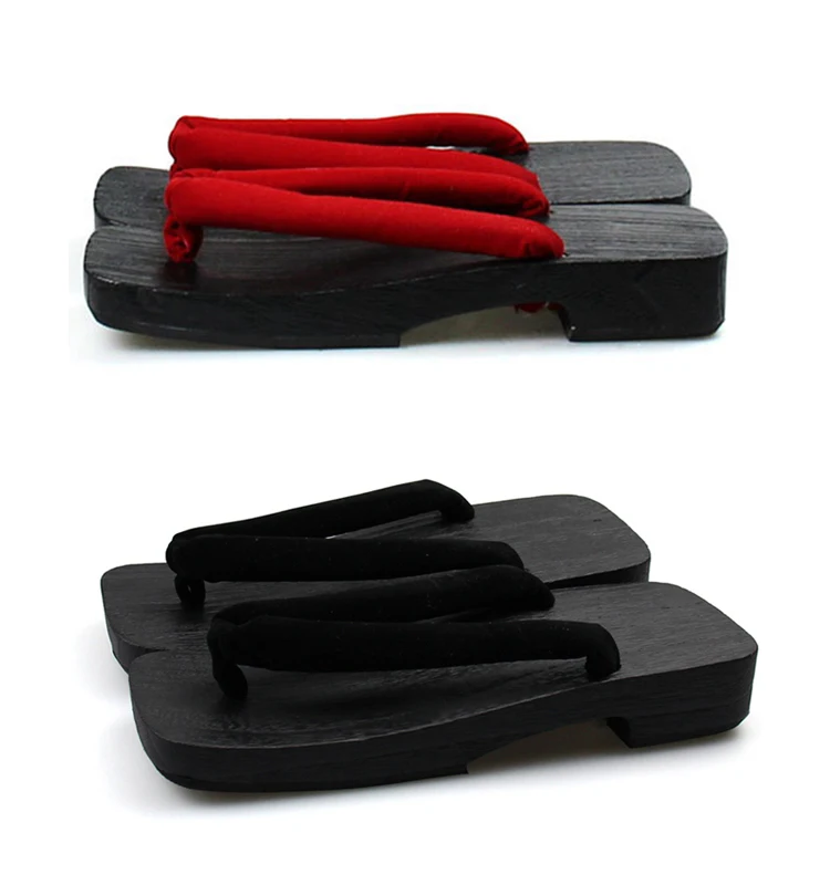 

[wamami] Adult Men Wood Geta Shoes Zori Sandals Cosplay Geta Red 25-27cm