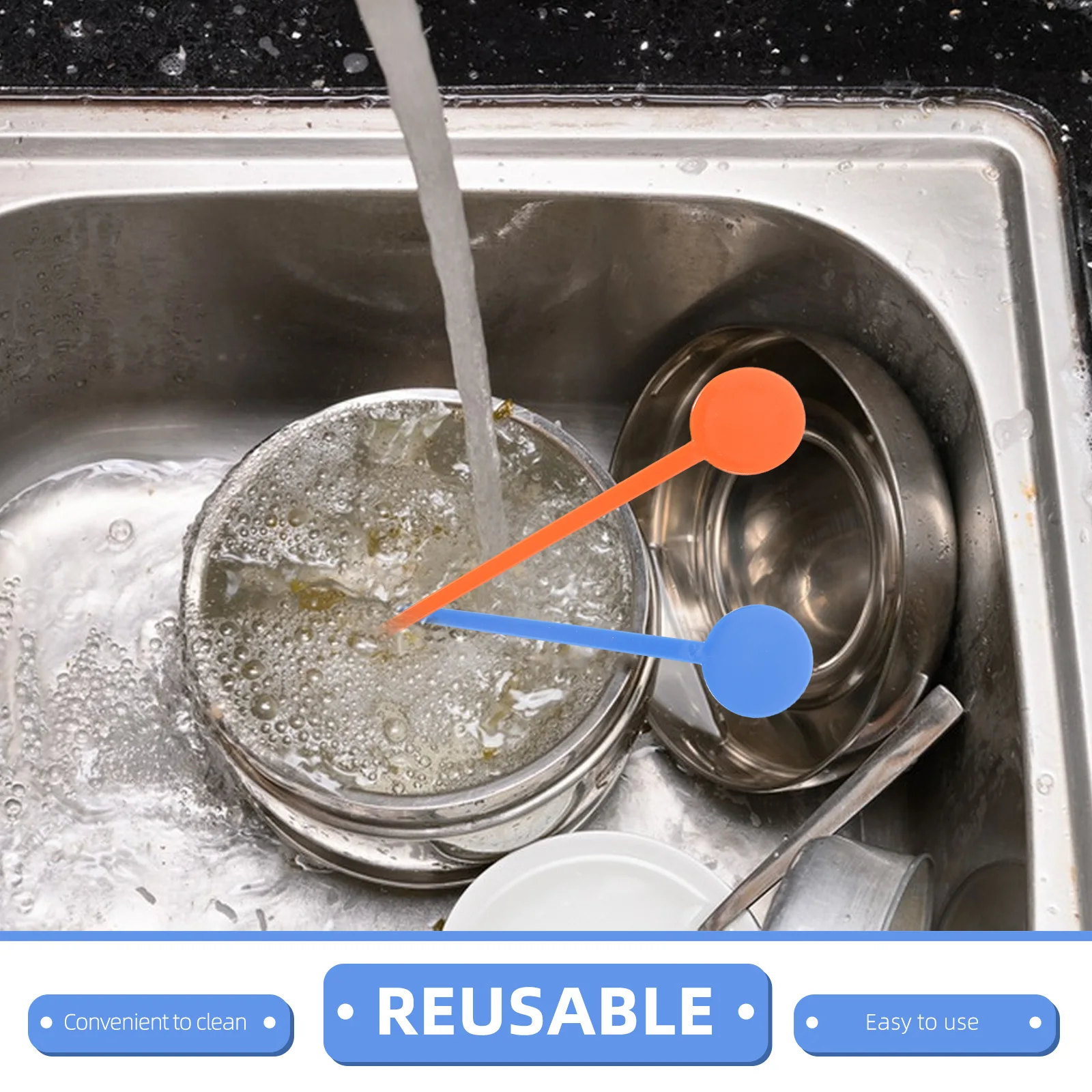 

400Pcs Premium Acrylic Swizzle Sticks Colorful Round Head Ideal for Home Bar Coffee Shop Restaurant Use Random Color