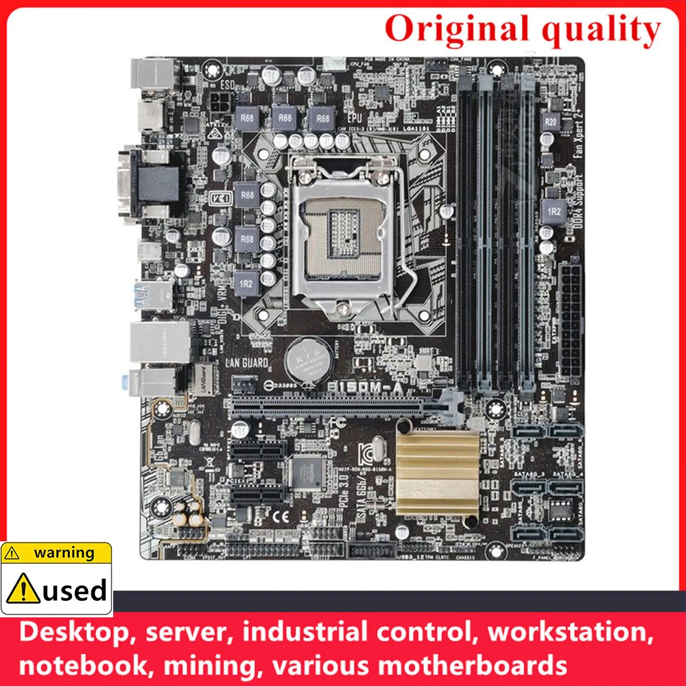 

Used For B150M-A Motherboards LGA 1151 DDR4 64GB M-ATX For Intel B150 Desktop Mainboard SATA III USB3.0