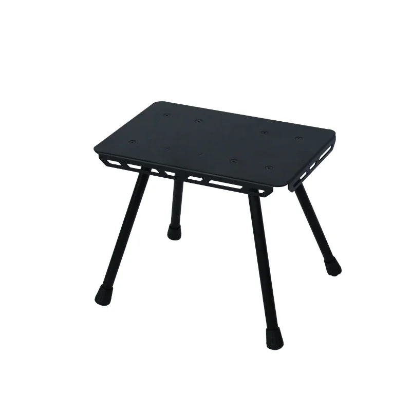 Carbon Steel Aluminum Alloy Outdoor Tactical Pony Camping Simple Folding Stool Lightweight Portable Leisure Stool Fishing Stool