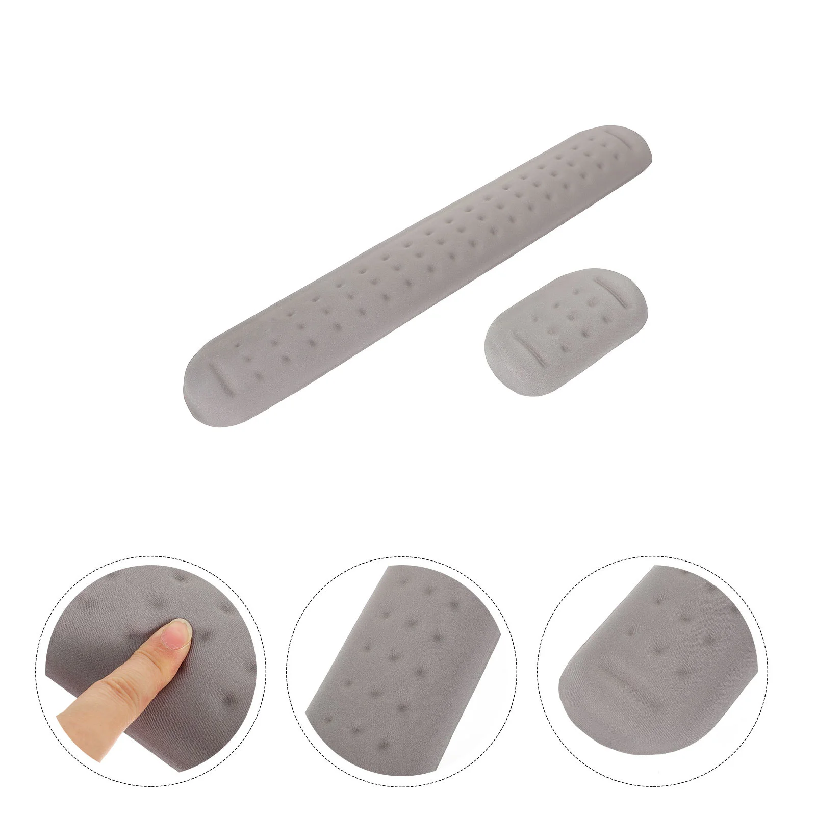 

Soft Keyboard and Mouse Pad Set Gaming Desk Accessories Large Memory Foams Cushion