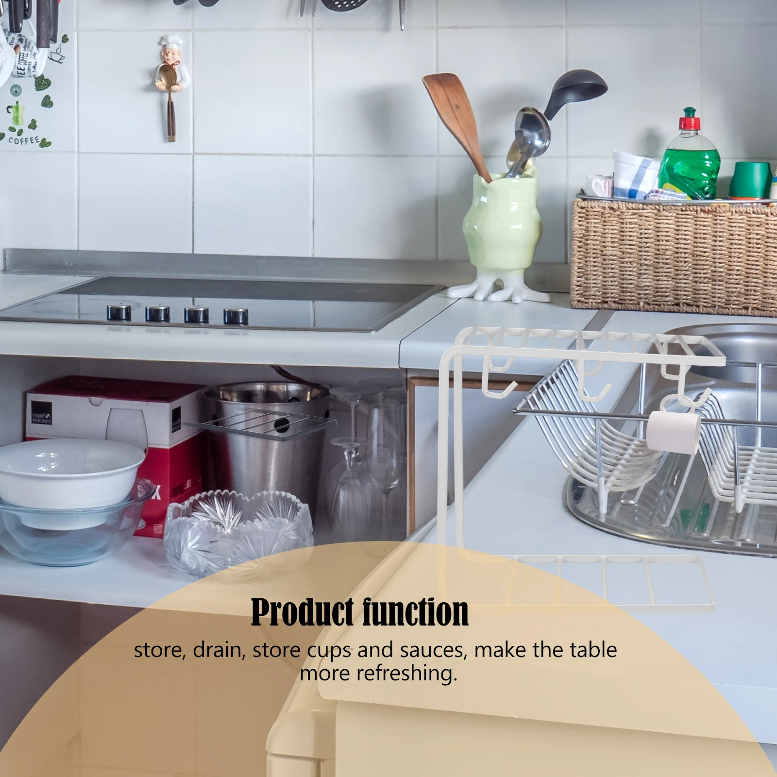 

Coffee Cup Display Stand Home Shelf Organizer Storage Rack Household Holder Tea Shelves