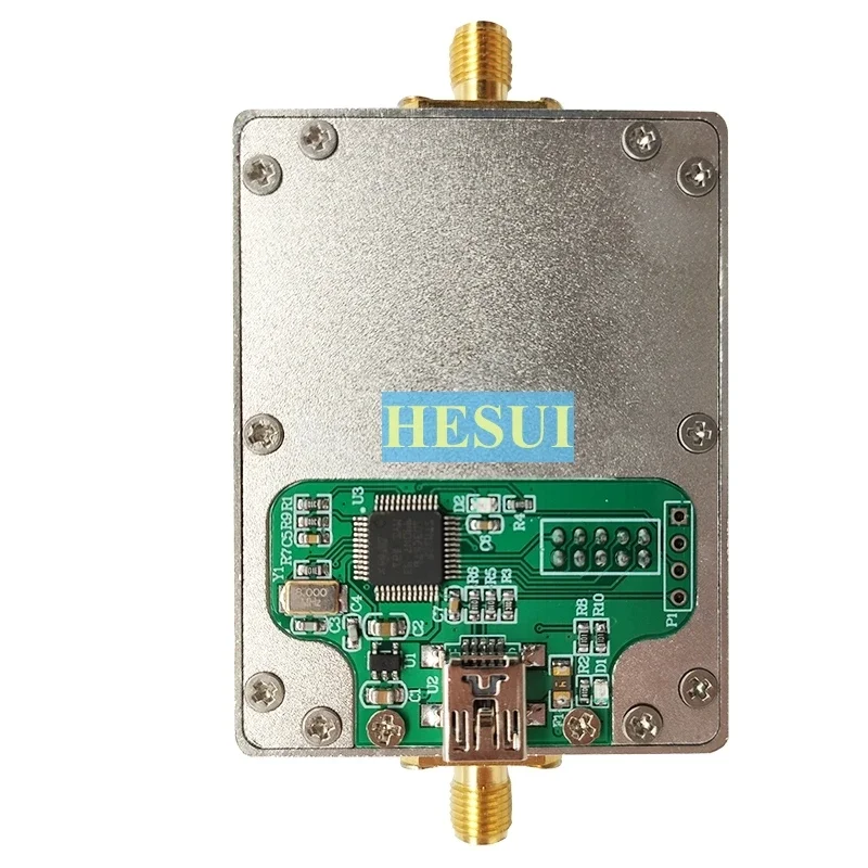 

ADF4351 PLL source frequency synthesizer is controlled by single chip microcomputer with cavity RF PLL