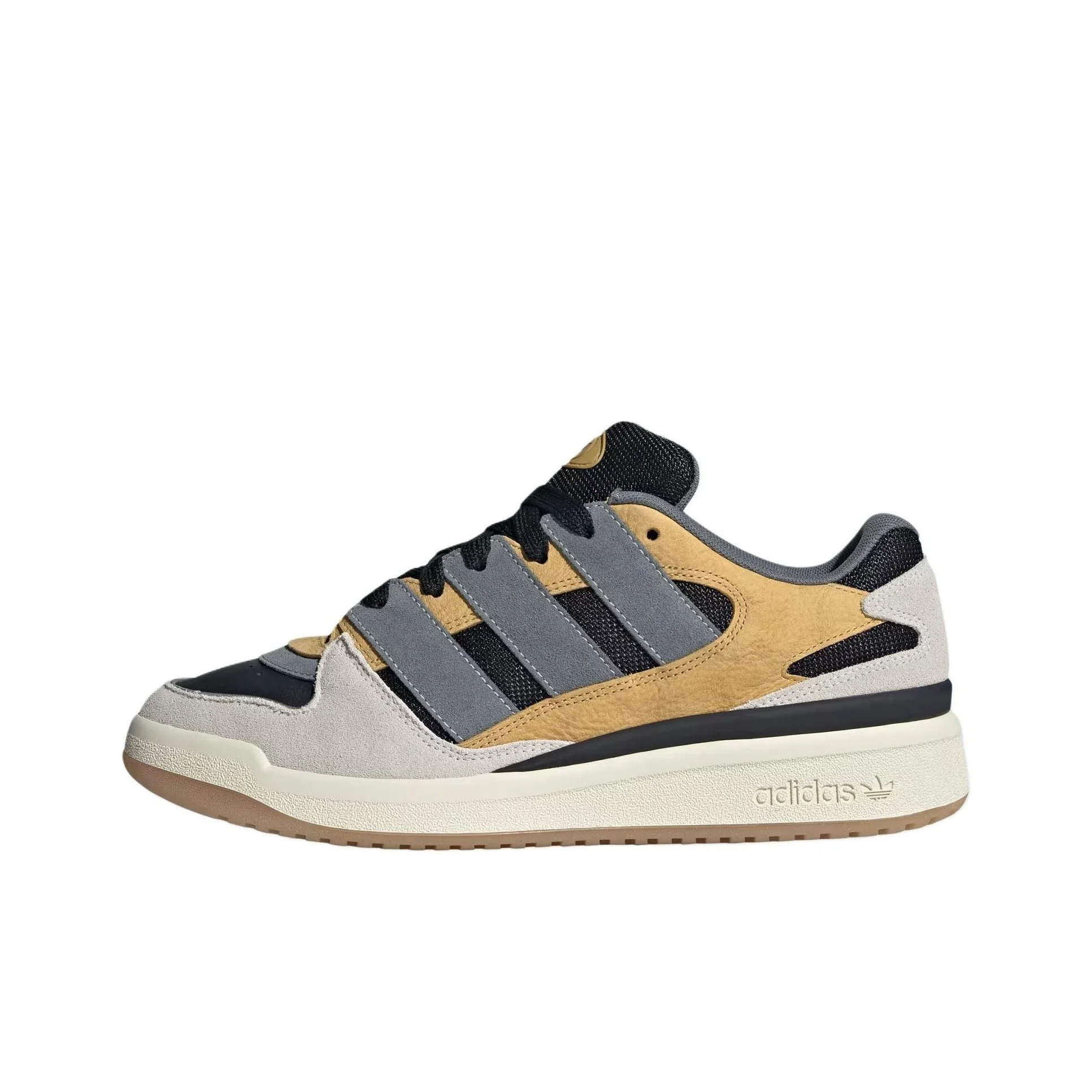 Adidas Originals FORUM 2000 Abrasion Resistant Low top Skateboard Shoes Unisex Black Gray JS3158
