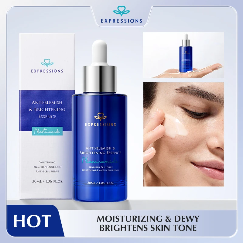 나이아신아마이드 & 알파 아르부틴 함유 브라이트닝 다크 스팟 세럼 – 균일한 피부톤, 잡티 완화 & 수분 공급 페이스 에센스