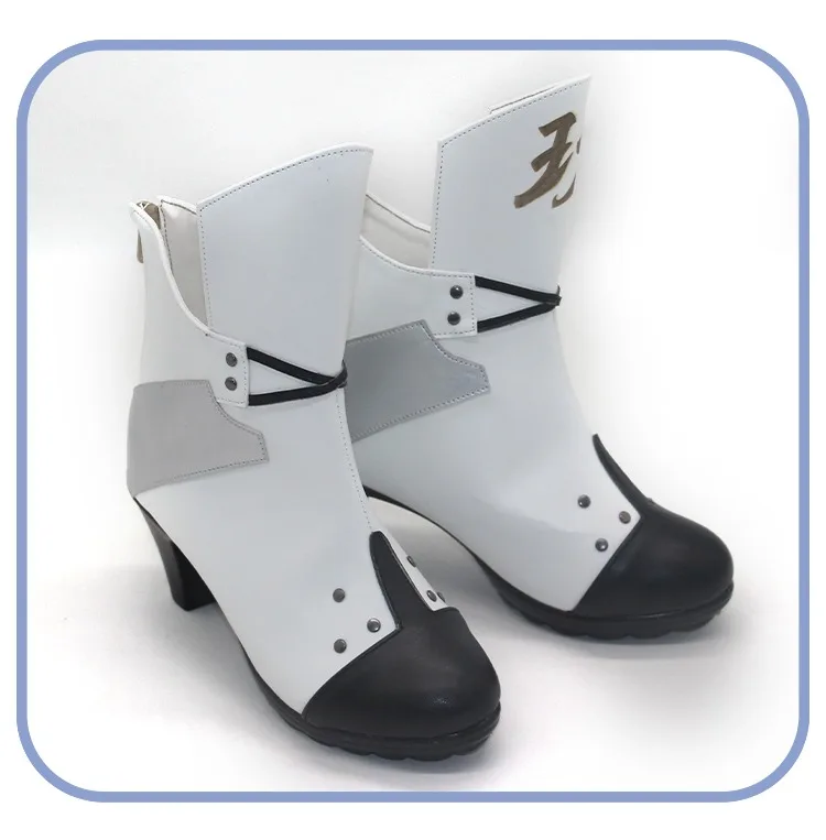 Qiong Jiu – chaussures de Cosplay en cuir PU pour filles, accessoires de Cosplay de première ligne, bottes de carnaval d'halloween, sur mesure