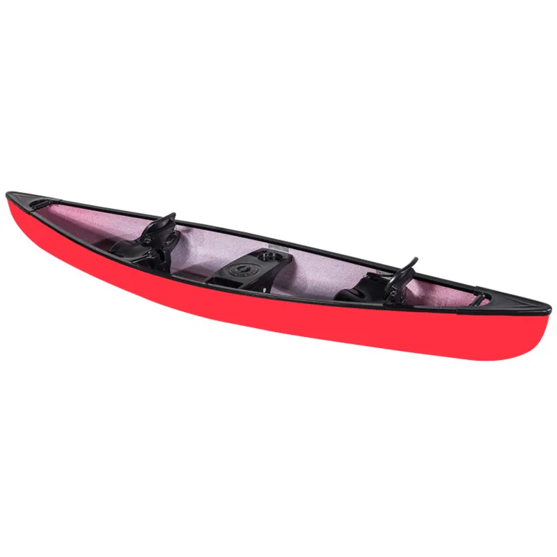 4.5m triple seats plastic canoe