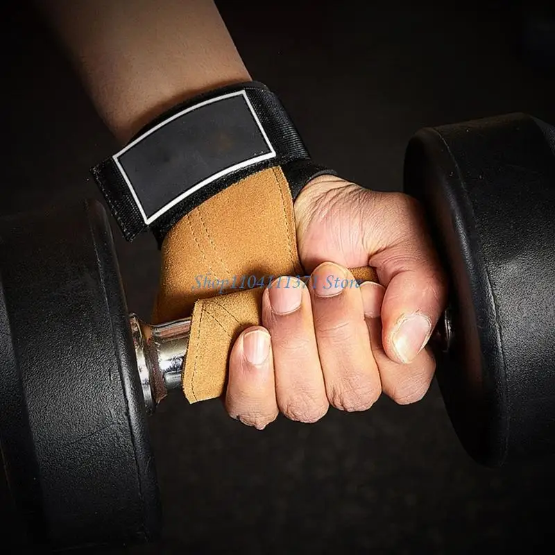 

P9FC Перчатки для фитнеса с дышащей кожаной конструкцией, амортизацией, подходят для силовых тренировок и поддержки мышц