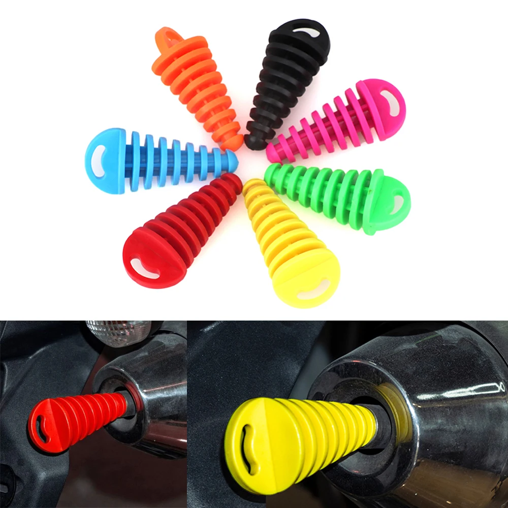 

Motorcycle Exhaust Pipe Motorcycle Muffler Exhausts Plug Exhaust Wash Plug for 4 Stroke Dirt Bike Motorcycles Accessories