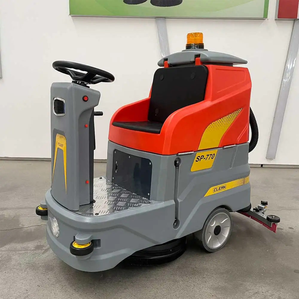

Popular Ride-on Floor Sweeper Factory Workshop Commercial Floor Scrubber Garage Supermarket Industrial Hospital Ground Cleaner