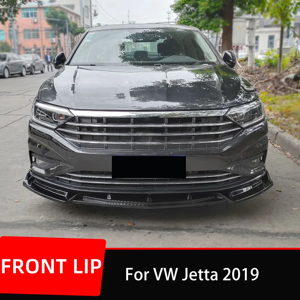 For VW Jetta MK7 2019 Front Bumper Lip Chin Spoiler Diffuser Detachable Protective Cover External Adjustment Accessory Parts 