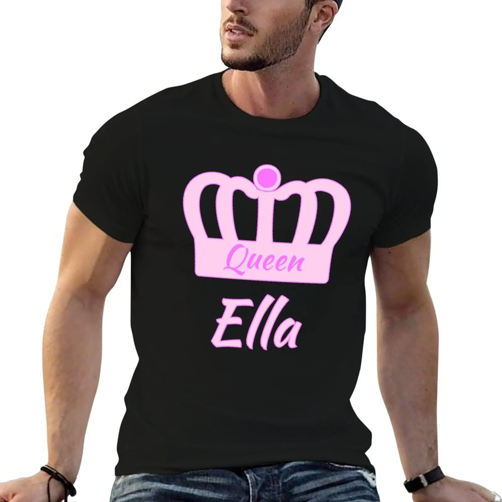Baby Ella is the new Queen in the family T-Shirt Basic Comfort Fit T-Shirt for Men