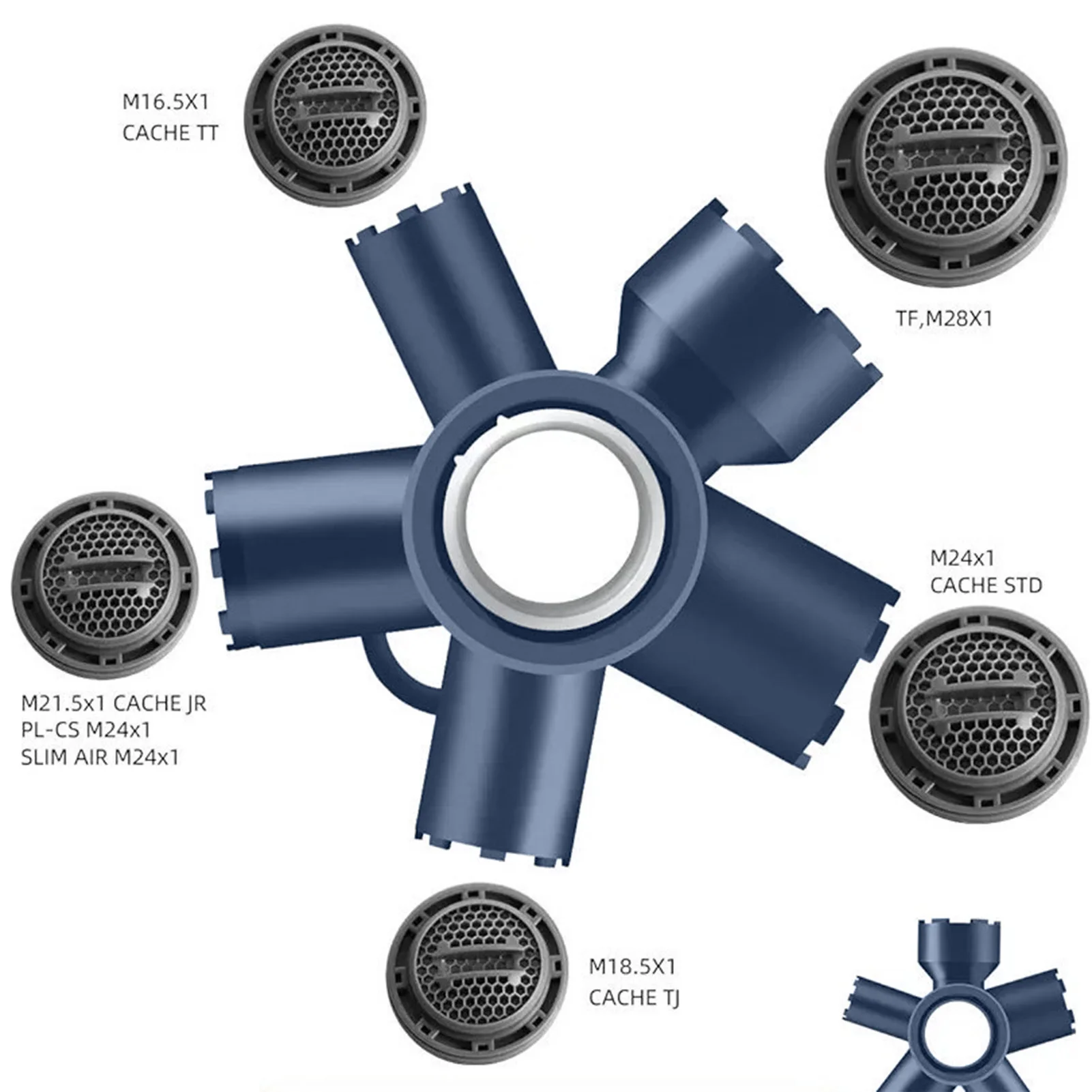 ABS Faucet Aerator Removal Tool for Home Maintenance Professional Plumbing Wrench Universal Tap Filter Key Durable