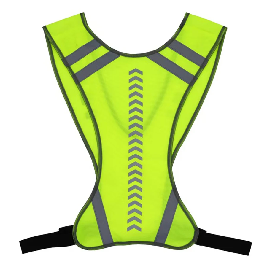 High Visibility Adjustable Reflective Security Outdoor Cycling Vests Reflective Safety Vest Traffic Night For Running Sports