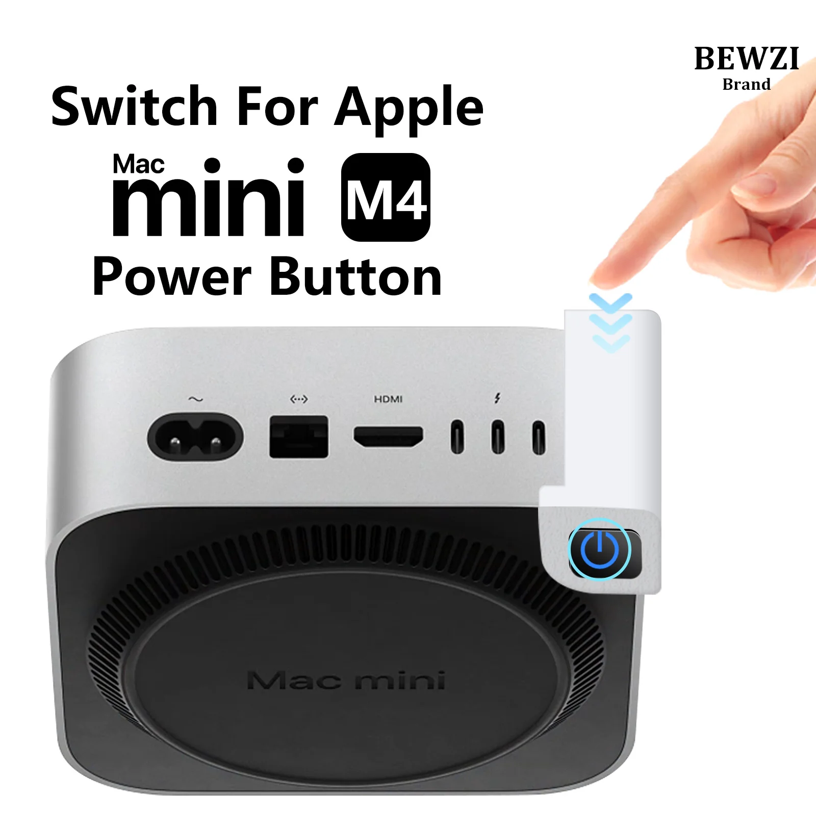 Switch for MAC mini M4 Power Button, ABS Material Power Connection Button Switch for Apple MAC Mini M4 Switch Button Accessory