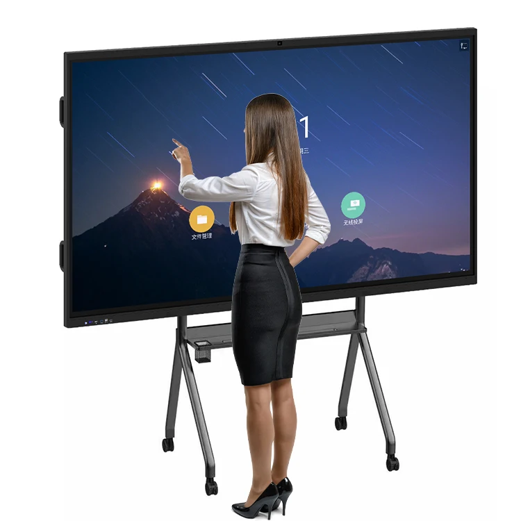 4k Wholesale Android/windows Ops 55-110inch Interactive Smart Board Multi Touch Screen Whiteboard Computer For Education